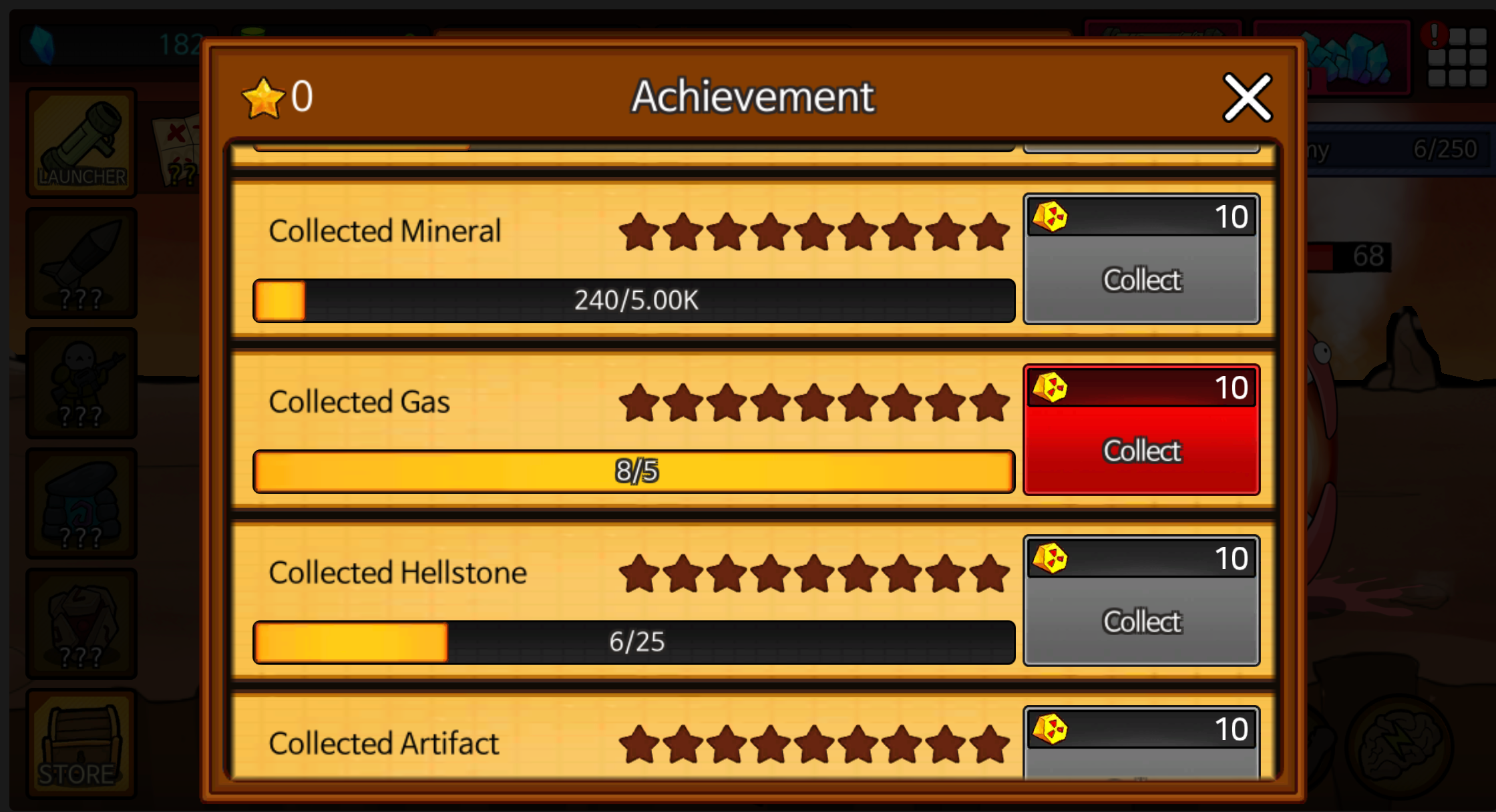 Rocket Fortress Achievements