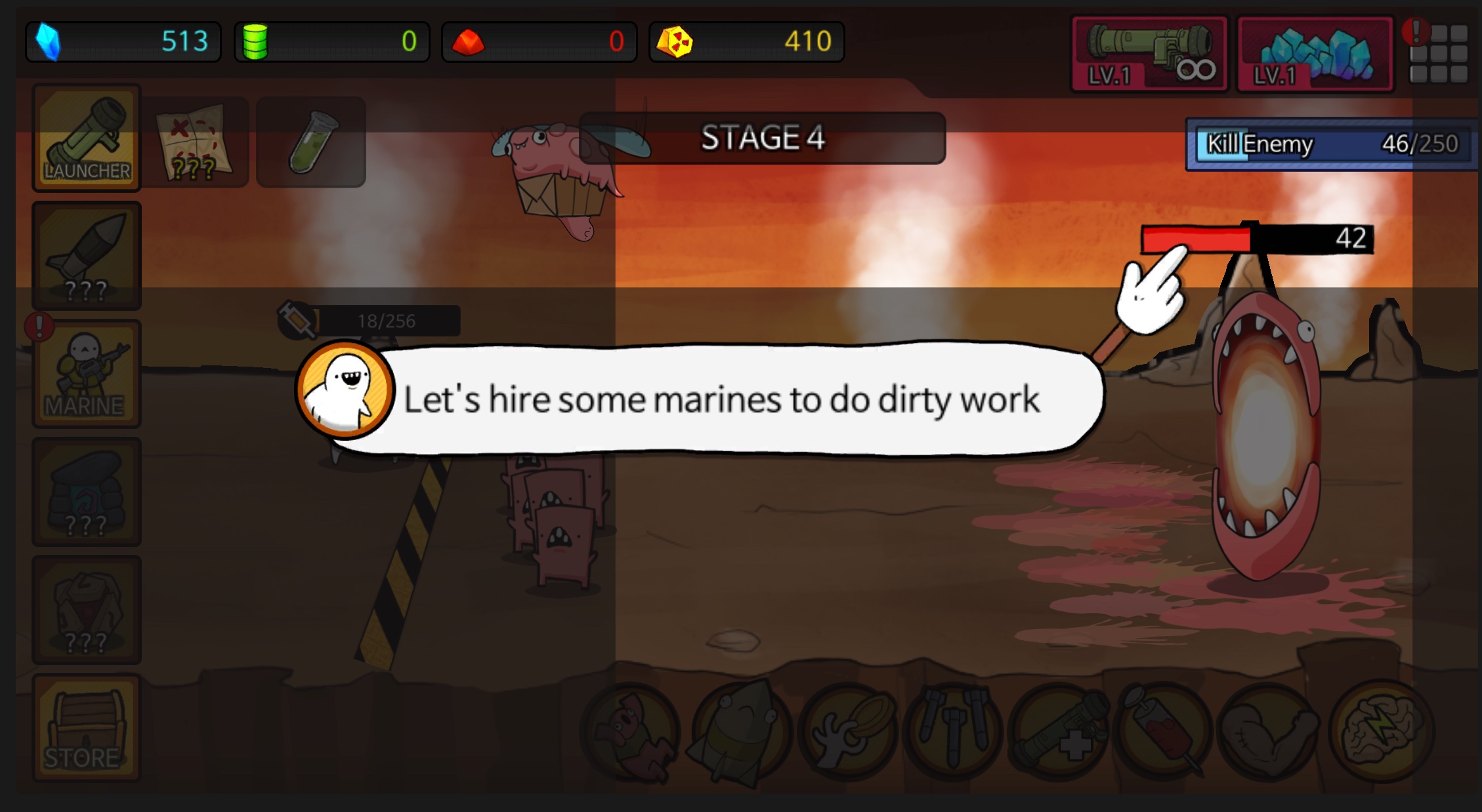 Rocket Fortress Hire Marines